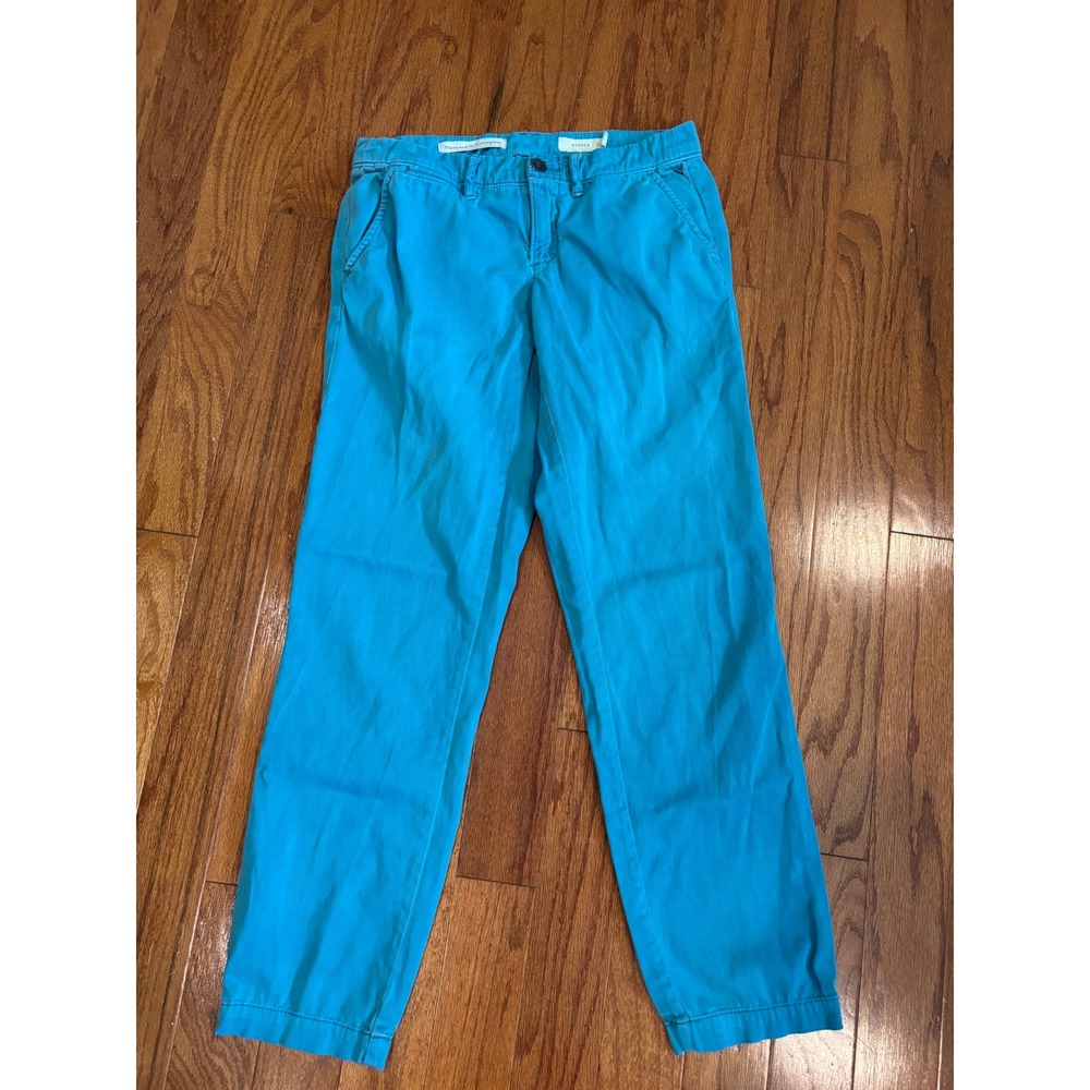 Pilcro and the Letterpress Hyphen Blue Straight Leg Pants‎ Size 24
